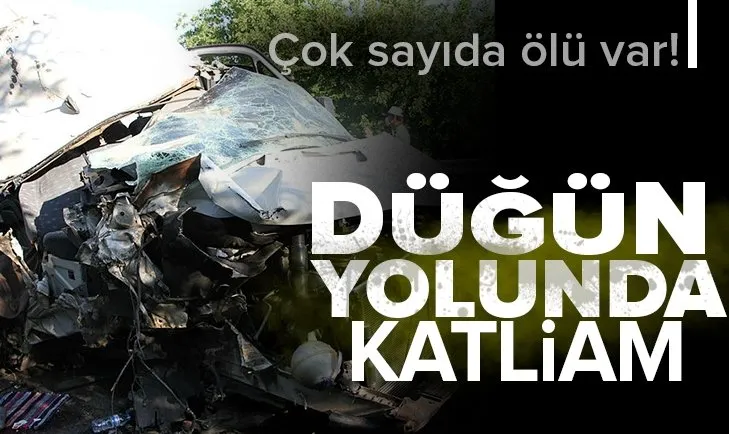 Elazığ’da düğün yolunda feci kaza: 3 ölü, 10 yaralı