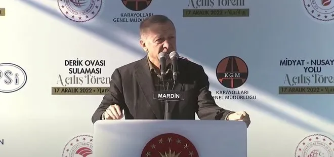 Son dakika: Mardin’de toplu açılış töreni: 17,5 milyar liralık yatırım! Başkan Recep Tayyip Erdoğan’dan önemli açıklamalar