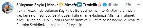 Son dakika: Başika’da Türk askeri üs bölgesine kalleş saldırı! MSB: 1 asker şehit oldu