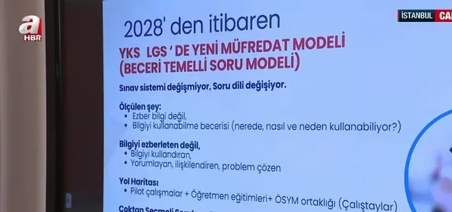 YKS VE LGS’de yeni sistem 2028’de uygulanacak! Soru tarzı nasıl olacak? İşte yeni sistemin şifreleri