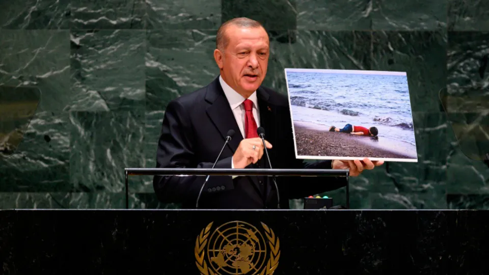 Tarihi anların fotoğrafları! Başkan Recep Tayyip Erdoğan Birleşmiş Milletler Genel Kurulu'nda