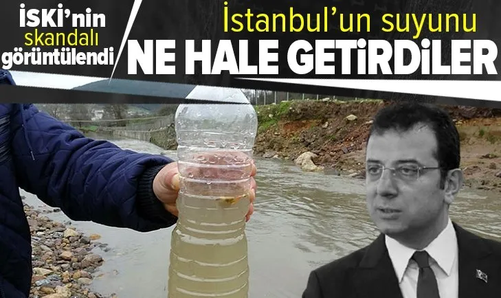 İSKİ’den çevre rezaleti! Ömerli Barajı’na su taşıyan derede korkunç manzara: Kirli su havadan görüntülendi