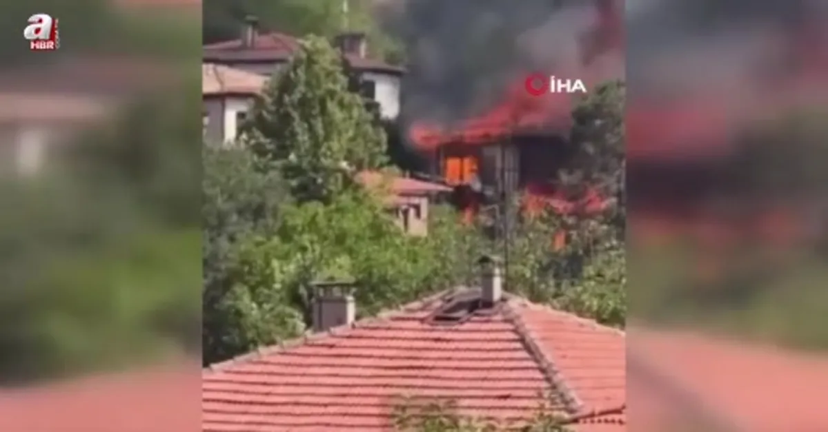 Karabük'te tarihi konakta yangın