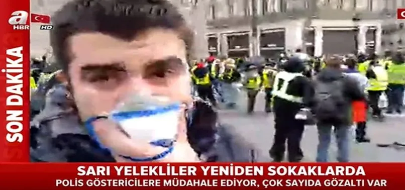 Fransa'daki olayları dünyaya A Haber izletti
