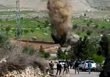 Hastane yoluna tuzaklanan patlayıcı imha edildi