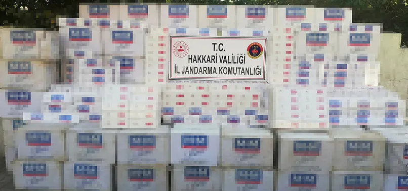Hakkari'de 52 bin 500 paket kaçak sigara ele geçirildi