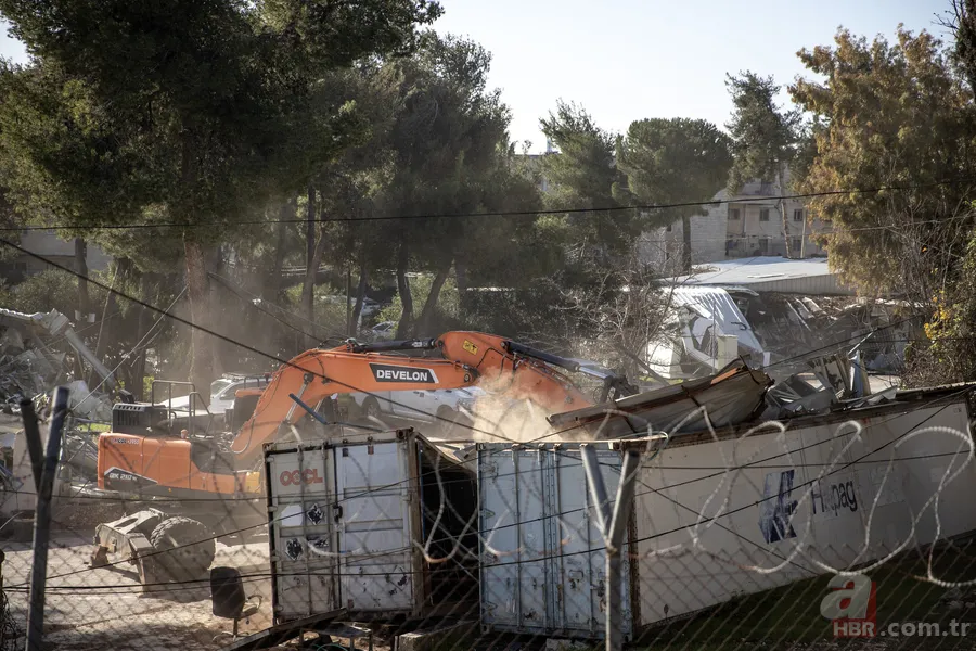 Dünya izledi, İsrail yıktı! İşgal altındaki Kudüs'te UNRWA’ya buldozerli saldırı 7