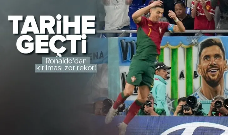 Portekiz ikinci yarı vurdu: Ronaldo tarihe geçti