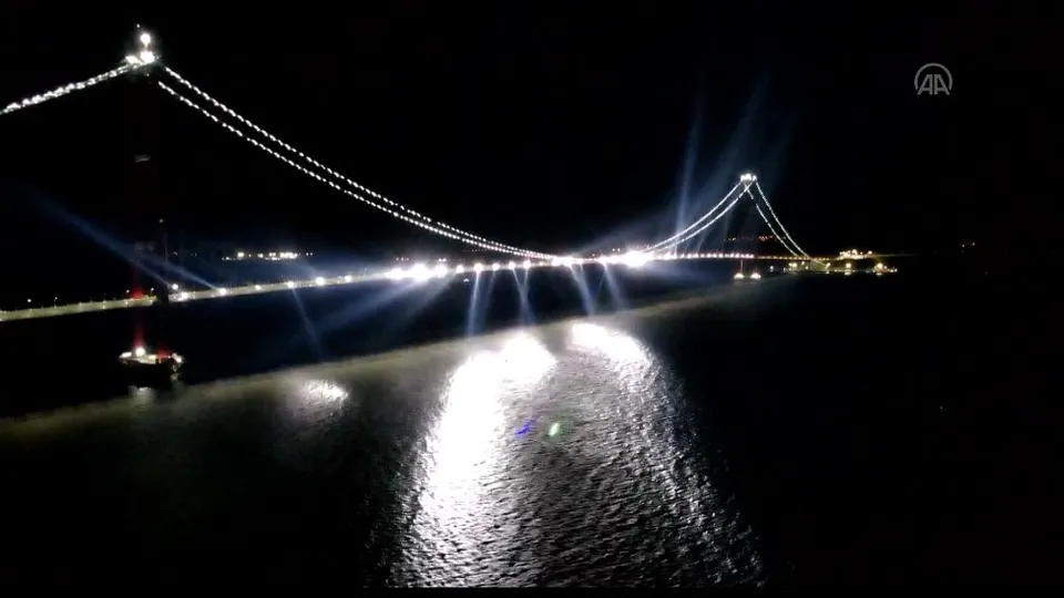 1915 Çanakkale Köprüsü’nde muhteşem görüntü