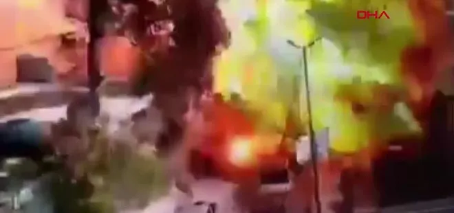 Afrin’de terör örgütü PKK’nın saldırısı böyle görüntülendi! İşte patlama anı