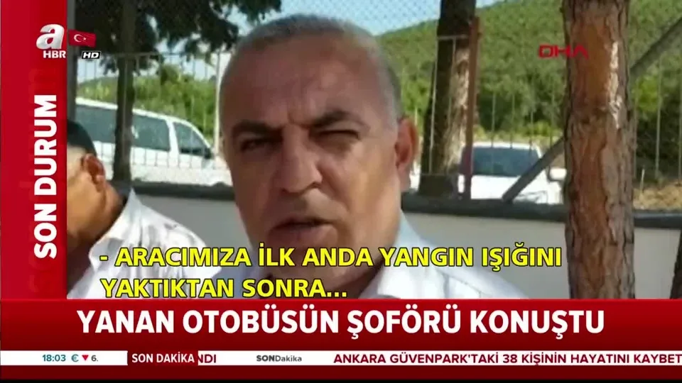 Balıkesir’de yanan otobüsün şoförü konuştu!