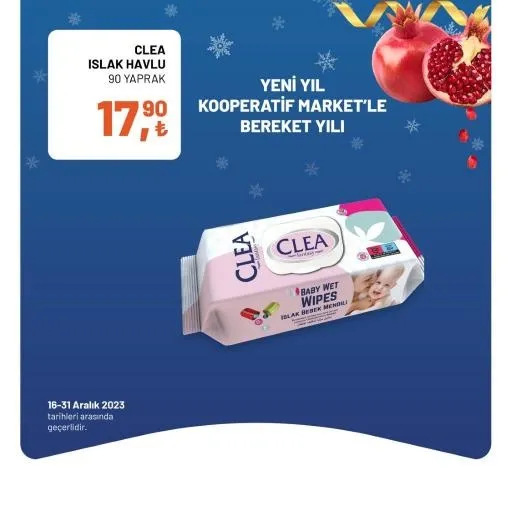 Tarım Kredi Market yılbaşı indirimi bitiyor! Bütün Piliç 60,90 TL, Yumuşatıcı 49,90 TL, Sıvı El Sabunu 18,90 TL, 40'lı Tuvalet Kağıdı 174,90 TL… - 24