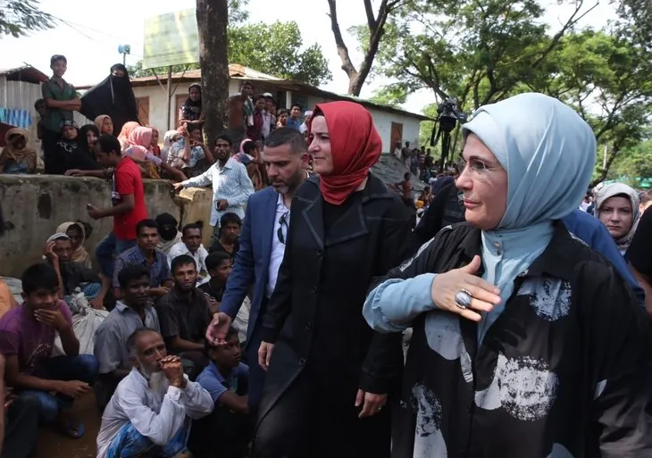 Emine Erdoğan ve Türk heyeti Bangladeş’te Arakanlı Müslümanlara yardım elini uzattı