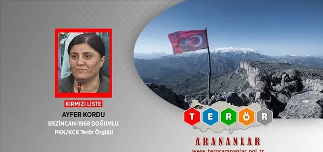 Son dakika: MİT ve TSK’dan Kandil’e operasyon! PKK’lı Ayfer Kordu öldürüldü