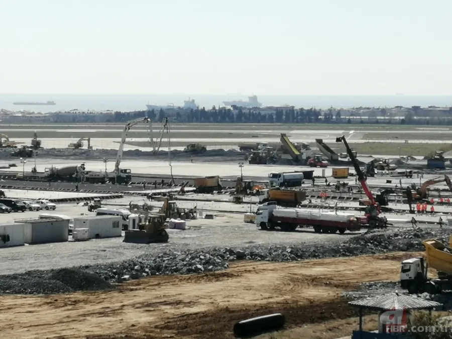 Atatürk Havalimanı'na yapılan hastane inşaatında son durum: Zemine beton dökümü başlandı 16