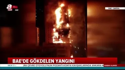 Gökdelende büyük yangın!
