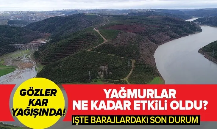 İstanbul'daki baraj doluluk oranı artmaya başladı! Gözler kar yağışında | Baraj doluluk oranlarında son durum