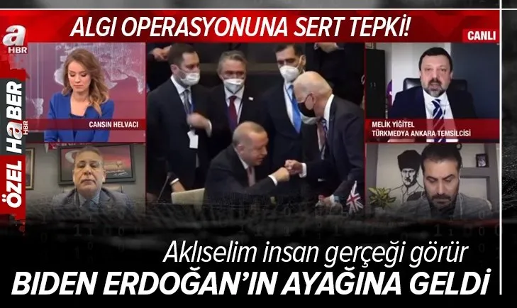 Başkan Erdoğan hakkındaki algı operasyonuna A Haber'de sert tepki! Aklıselim insan gerçeği görür