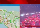 İstanbul trafiğinde kar yoğunluğu