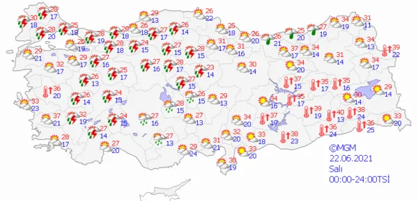1624117861067.png Meteoroloji Genel Müdürlüğünden son dakika sağanak yağış uyarısı! İstanbul dahil çok sayıda ilde etkili olacak - 5