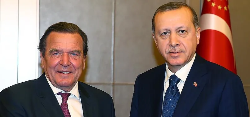 Cumhurbaşkanı Erdoğan Schröder'i kabul etti