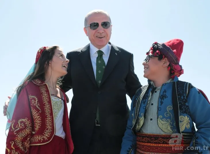 Başkan Erdoğan’ı Eskişehir’de böyle karşıladılar!