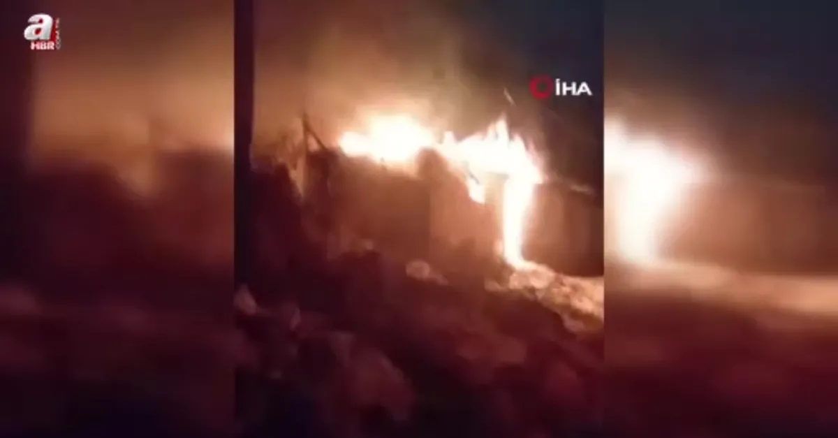 Kömürlükte çıkan yangın korkuttu