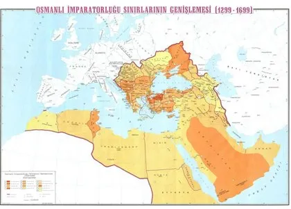 3 kıtada at süren Osmanlı haritası! 100 300 500 yıl boyunca o ülkelere hükmetti