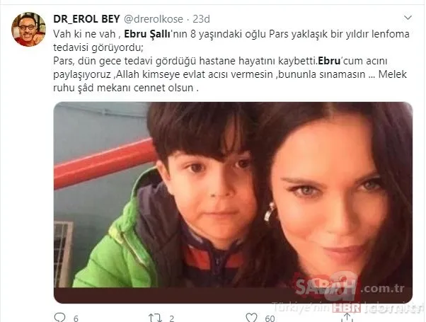 Ebru Şallı’nın oğlu Pars vefat etti! Şallı’ya taziye mesajı yağdı 17