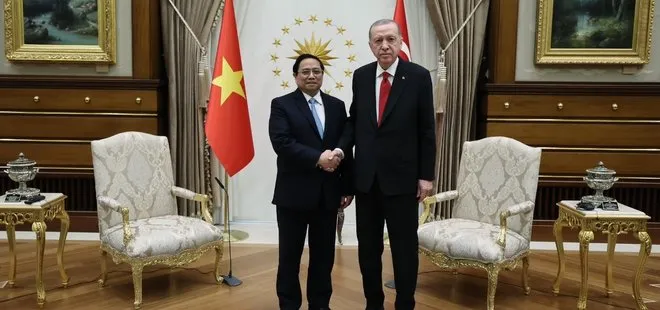 Başkan Erdoğan Vietnam Başbakanı Pham Minh Chinh’i kabul etti
