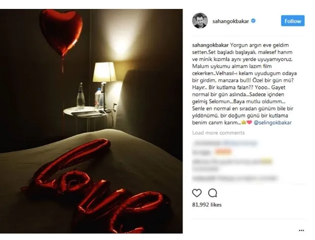 Şahan Gökbakar’a eşi Selin Gökbakar’dan duygulandıran sürpriz! - 1