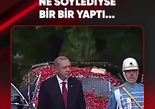 NE SÖYLEDİYSE BİR BİR YAPTI...