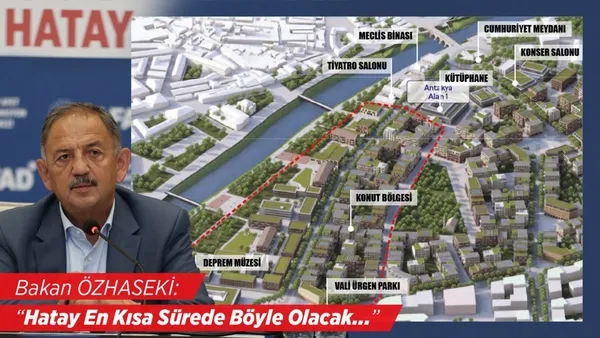 Depremin vurduğu yeni Hatay böyle olacak! Bakan Mehmet Özhaseki fotoğrafları paylaştı - 3
