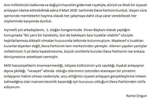 devada-ust-duzey-istifa-ramiz-ongun-gorevi-birakti-ali-babacana-salladi-parti-vesayet-altinda-1690022275524.jpeg DEVA'da üst düzey istifa! Ramiz Ongun görevi bıraktı Ali Babacan'a salladı: Parti vesayet altında - 4