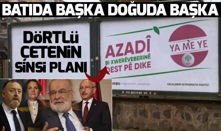 CHP ve İYİ Partinin ortağı HDP PKKnın amacına hizmet ediyor