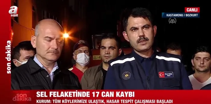 Son dakika: Bakan Soylu ve Bakan Kurum’dan sel felaketinden etkilenen Kastamonu’da flaş açıklamalar