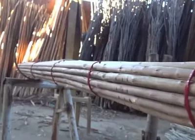 Bademli’de sırık yapımı