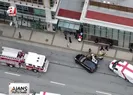 Kütüphane önünde kanlı saldırı