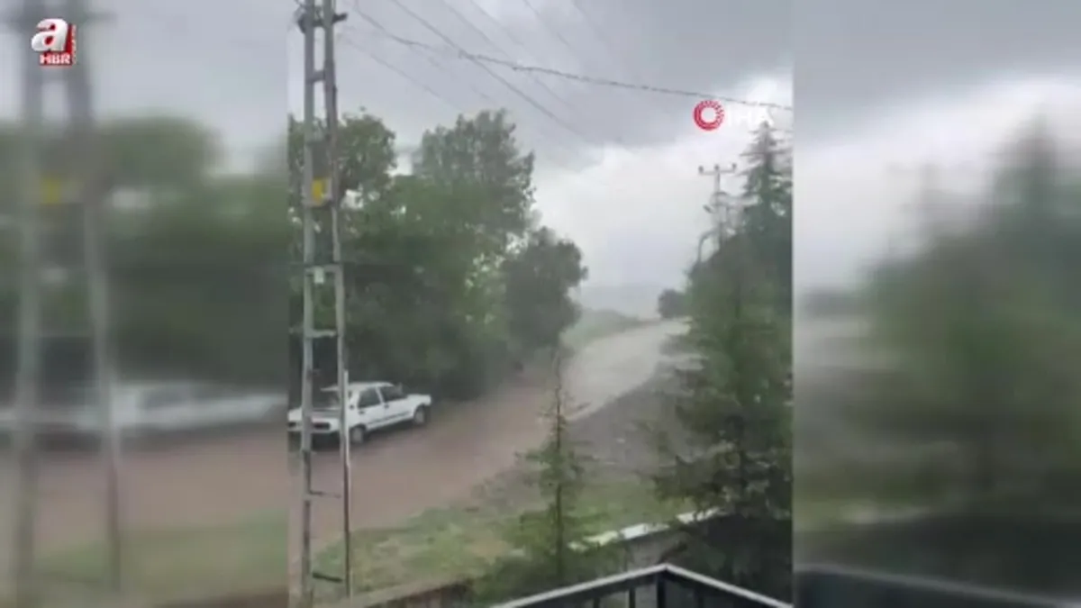 Ankara’da dolu yağışı etkili oldu