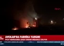 Avcılar’da fabrika yangını | Ekipler olay yerinde