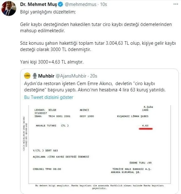 Sözcü Gazetesi yalana doymuyor! Ticaret Bakanı Dr. Mehmet Muş’tan Sözcü Gazetesi’ne tokat gibi cevap