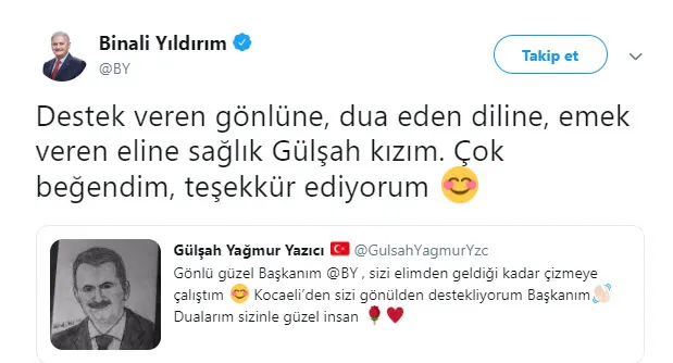 Binali Yıldırım’a duygulandıran sürpriz