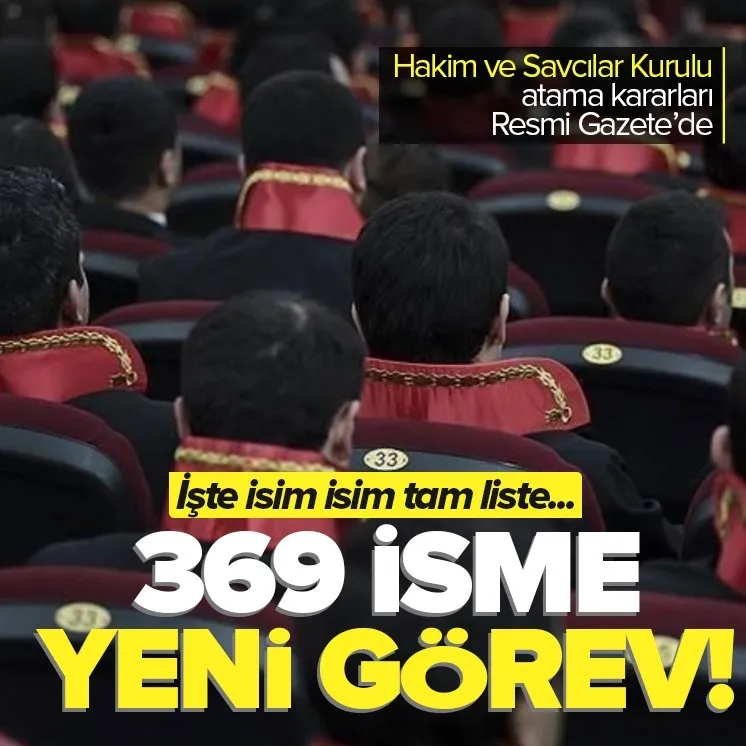 Atama kararları Resmi Gazete’de