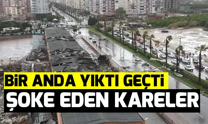 Antalya’yı hortum vurdu