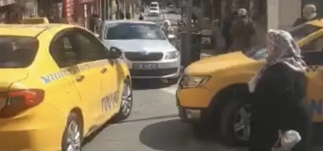Fatih’te yaşlı kadını ‘kısa mesafe’ diye araca almayan taksiciler trafikten men edildi