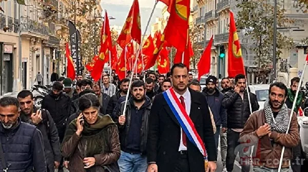 Terör örgütü PKK’lılar Paris'i yaktı yıktı! Fransız vekil Sebastien Delogu’dan vandallara destek 7