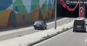 Ters yönde gitti cezayı yedi