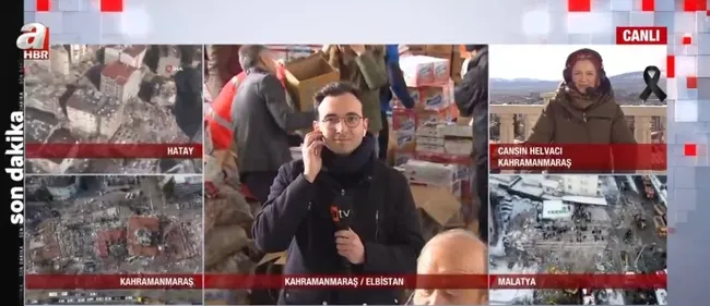 Afet bölgesi Elbistan’da yardımlar dağıtılıyor! Yardım TIR’larının biri gidiyor biri geliyor