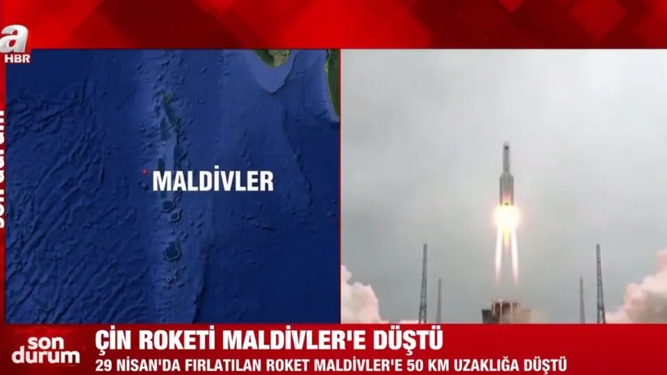 son dakika cin roketi maldivler e dustu ahaber video izle