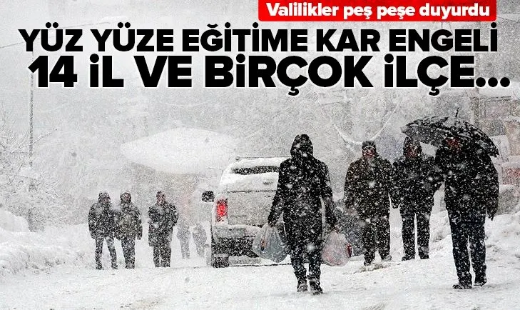 Açıklamalar peş peşe geldi! Yüz yüze eğitime kar engeli | 17 Ocak 2022 Hangi il ve ilçelerde okullar tatil edildi? İşte yanıtı | Son Dakika Haberleri